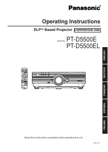 Manual Panasonic PT-D5500E Projector