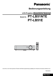 Bedienungsanleitung Panasonic PT-LB51E Projektor