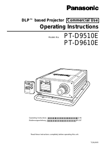 Manual Panasonic PT-D9510E Projector