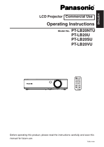 Handleiding Panasonic PT-LB20SU Beamer