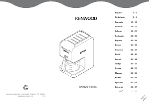 Käyttöohje Kenwood CM023 kMix Boutique Kahvikone