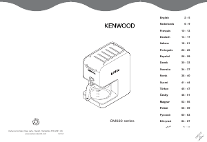 Manual Kenwood CM025 kMix Boutique Máquina de café