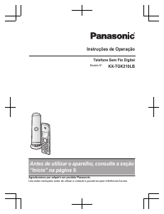 Manual Panasonic KX-TGK210LB Telefone sem fio