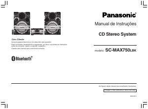 Manual Panasonic SC-MAX750LB Aparelho de som