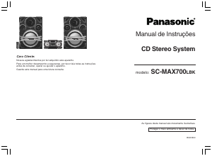 Manual Panasonic SC-MAX700LB Aparelho de som