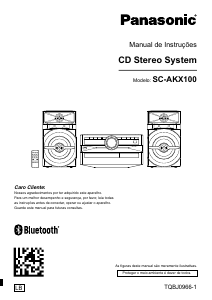 Manual Panasonic SC-AKX100LB Aparelho de som