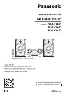 Manual Panasonic SC-AKX880LB Aparelho de som