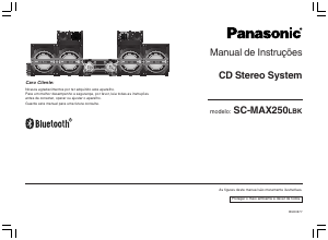 Manual Panasonic SC-MAX250LB Aparelho de som