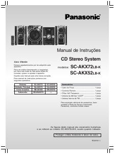 Manual Panasonic SC-AKX52LB-K Aparelho de som