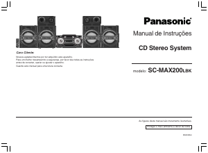 Manual Panasonic SC-MAX200LB Aparelho de som