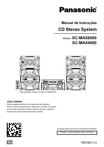 Manual Panasonic SC-MAX4000LB Aparelho de som