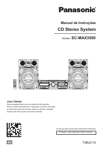 Manual Panasonic SC-MAX3500LBK Aparelho de som