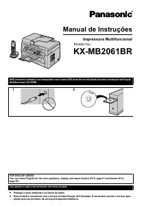 Manual Panasonic KX-MB2061BR Impressora multifunções