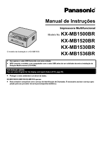 Manual Panasonic KX-MB1500BR Impressora multifunções