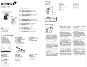 Manual Korona Fabio Balança de cozinha