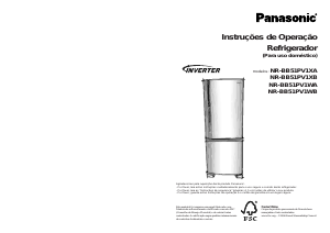 Manual Panasonic NR-BB51PV1XB Frigorífico combinado