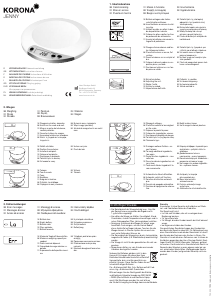 Manual de uso Korona Jenny Báscula de cocina