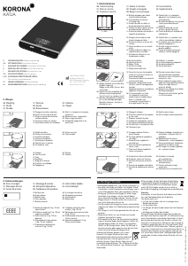 Manual de uso Korona Katja Báscula de cocina