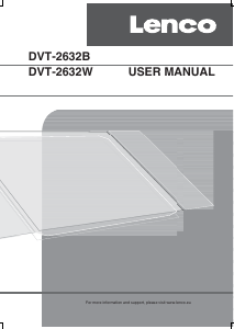 Bedienungsanleitung Lenco DVT-2632W LCD fernseher
