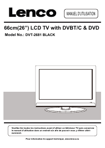 Mode d’emploi Lenco DVT-2681 Téléviseur LCD