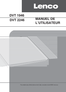 Manual de uso Lenco DVT-1946 Televisor de LCD