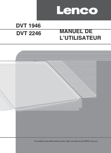 Mode d’emploi Lenco DVT-2246 Téléviseur LCD