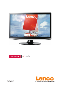 Manual de uso Lenco DVT-227 Televisor de LCD