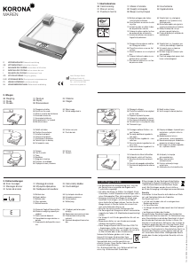 Manual de uso Korona Maren Báscula de cocina