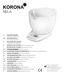 Manual de uso Korona Nela Báscula de cocina