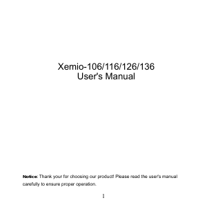 Mode d’emploi Lenco XEMIO-116 Lecteur Mp3