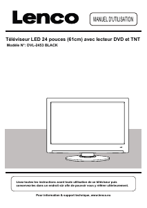 Mode d’emploi Lenco DVL-2453 Téléviseur LED
