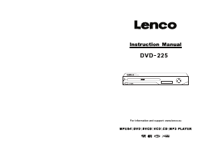 Instrukcja Lenco DVD-225 Odtwarzacz DVD