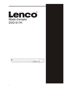 Mode d’emploi Lenco DVD-517H Lecteur DVD