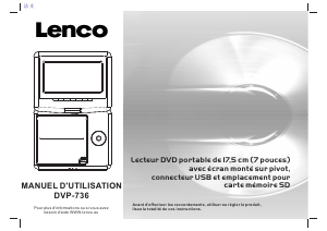 Mode d’emploi Lenco DVP-736 Lecteur DVD