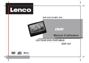 Mode d’emploi Lenco DVP-723 Lecteur DVD