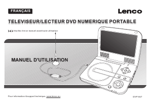 Mode d’emploi Lenco DVP-847 Lecteur DVD