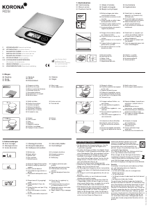 Manual de uso Korona Rosi Báscula de cocina