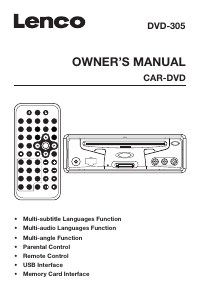 Manual de uso Lenco DVD-305 Reproductor DVD