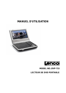 Mode d’emploi Lenco DVP-715 Lecteur DVD