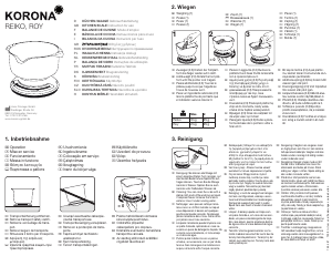 Manual Korona Roy Balança de cozinha