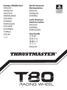사용 설명서 Thrustmaster T80 Racing Wheel 게임 컨트롤러