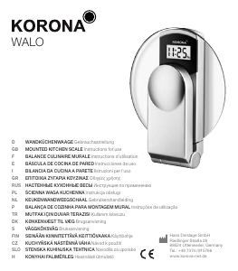 Mode d’emploi Korona Walo Balance de cuisine