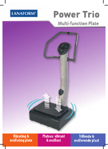 Bedienungsanleitung Lanaform Power Trio Vibrationsplatte