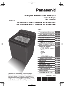 Manual Panasonic NA-F140B6WA Máquina de lavar roupa