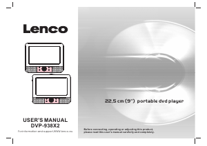 Manual Lenco DVP-938 DVD Player