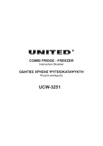 Handleiding United UCW-3251 Koel-vries combinatie