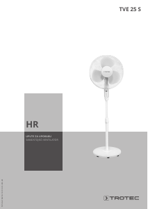 Priručnik Trotec TVE 25 S Ventilator