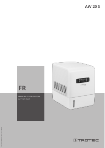 Mode d’emploi Trotec AW 20 S Humidificateur