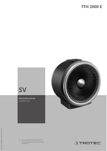 Bruksanvisning Trotec TFH 2000 E Värmefläkt