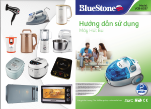 Hướng dẫn sử dụng BlueStone VCB-8037 Máy hút bụi